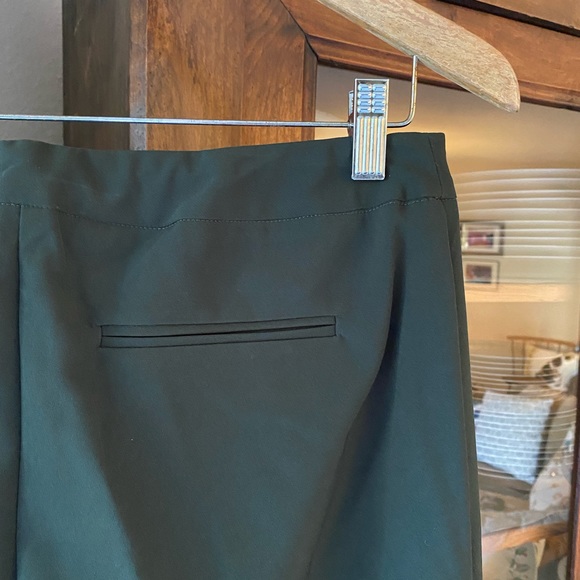 Zac & Rachel Straight Leg Forest Green Trousers - Picture 9 of 9